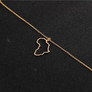 ⭕️Gold/Silver Hollow Africa Necklace